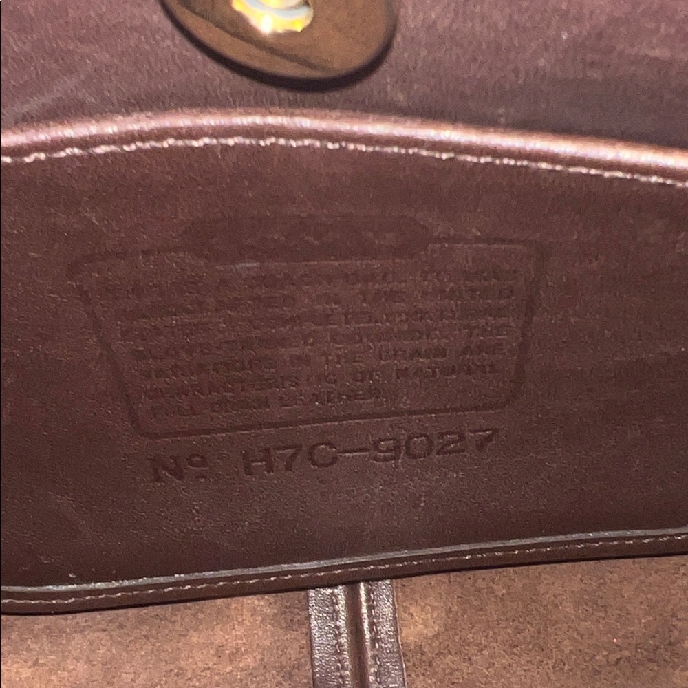 Vintage Coach Mahogany Mini Ergo Leather Handbag - Picture 8 of 10